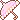 a pixel art drawing of a pink umbrella on a white background