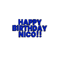 Happy Birthday Nico From Kork Sticker