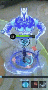 a screenshot of a video game shows a character with a score of 15