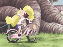 ojamajo doremi dokkaan makihatayama hana biking hana chan bicycle