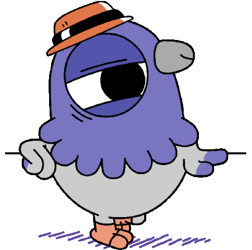 Pigeon Leaning On A Wall And Chilling Sticker - Bro Pigeon Oh Snap Fedora Hat Stickers