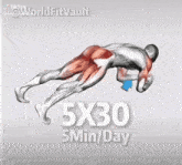 a video of a person doing a 5x30 workout