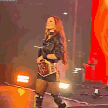 Becky Lynch Raw Womens Champion GIF - Becky Lynch Raw Womens Champion Entrance GIFs