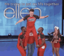 Ellen Me Trying To Get My Life Together GIF - Ellen Me Trying To Get My Life Together Cheerleaders GIFs