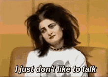 Siouxsie Dont Talk GIF