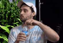 Uncapping Water Bottle Water GIF - Uncapping Water Bottle Water Chewing GIFs