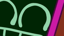 a yellow duck with a black t on its face is next to a green object