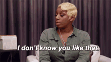When Someone You Don'T Know Tries To Hug You GIF - Real Housewives I Dont Know You Like That Im Not Close GIFs