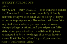 a weekly horoscope for libra may 8 2017 may 14 2017