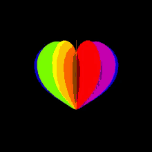 Hearts Love GIF - Hearts Love Rainbow GIFs