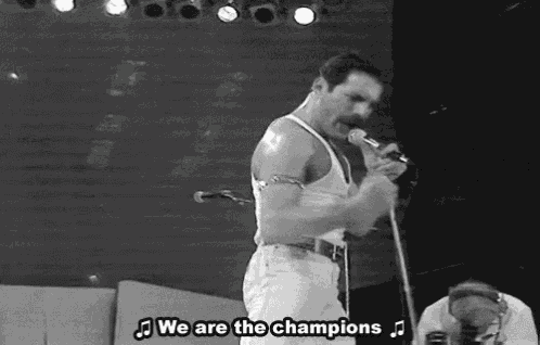 We Are The Champion My Friend 💪 #freddiemercury #queen 