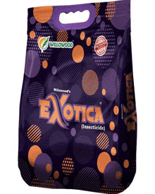 a bag of exotica insecticide has a handle on it