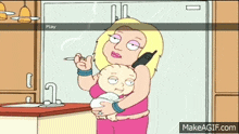 Family Guy Cigarette Baby GIF