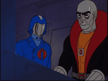 a cartoon drawing of a man with a belt that says ' x ' on it