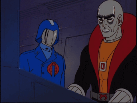 Destro says 'now!' and presses a button
