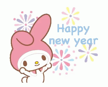 Hello Kitty Happy New Year GIF - Hello Kitty Happy New Year My Melody GIFs