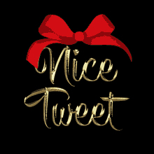 Nice Tweet Christmas Bow GIF - Nice Tweet Christmas Bow Red Bow GIFs