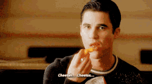 Glee Blaine Anderson GIF - Glee Blaine Anderson Cheetah Cheetos GIFs