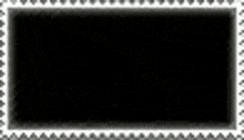 a black and white stamp with a white border and a striped background .