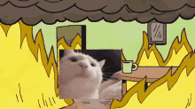 Vibing This Is Fine GIF
