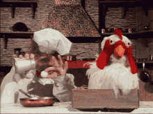 muppets muppet show swedish chef chicken egg