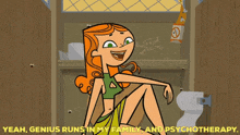 Total Drama Island Izzy GIF - Total Drama Island Izzy Yeah Genius Runs In My Family And Psychotherapy GIFs