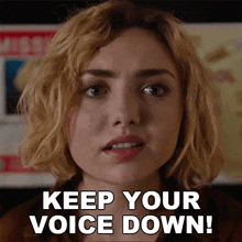 Keep Your Voice Down Maddie Nears GIF - Keep Your Voice Down Maddie Nears Peyton List GIFs