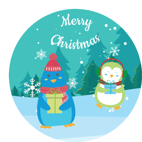 Suu Balm Suu Balm Penguin Sticker - Suu Balm Suu Balm Penguin Suu Balm Christmas Stickers