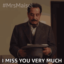 i miss you very much abe weissman the marvelous mrs maisel missing you you are deeply missed