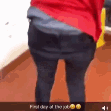 First Day At The Job Man Falling GIF