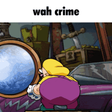 Wah Crime Wario GIF