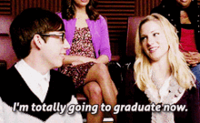 Glee Brittany Pierce GIF - Glee Brittany Pierce Im Totally Going To Graduate Now GIFs