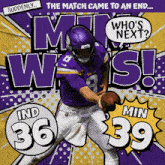 Minnesota Vikings (39) Vs. Indianapolis Colts (36) Post Game GIF - Nfl National Football League Football League GIFs