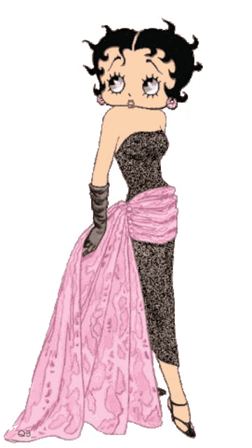 Betty Boop in Gown