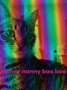 nanny nanny boo boo cat tongue cat cute tongue out