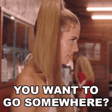 You Want To Go Somewhere Stefani GIF - You Want To Go Somewhere Stefani Riley Keough GIFs
