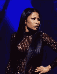 Nicki Minaj Hair Flip GIF - Nicki Minaj Hair Flip Wtf GIFs