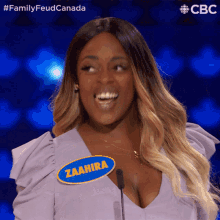 Laugh Zaahira GIF - Laugh Zaahira Family Feud Canada GIFs