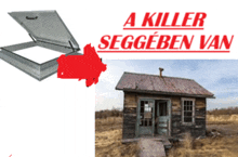 a picture of a house with the words a killer seggbeben van on it