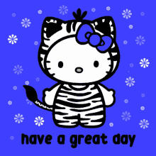 Hello Kitty Have A Great Day GIF - Hello Kitty Have A Great Day Blue GIFs