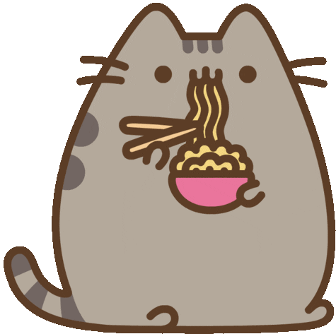 Fat Cat Sticker - Fat Cat Noodle Stickers