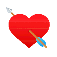 Heart With Arrow Joypixels Sticker - Heart With Arrow Joypixels Love Stickers
