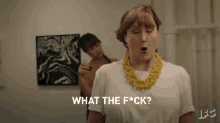 Wtf GIF - Baroness Von Sketch Show What The Fuck Really GIFs