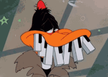 Piano Daffy Duck GIF - Piano Daffy Duck Playing GIFs