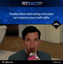 Ewan Mc Gregor Chocolates GIF - Ewan Mc Gregor Chocolates Fact GIFs