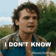 a man with curly hair says i don t know