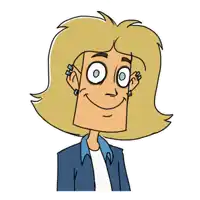 a cartoon drawing of a man with a face mask