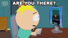 Are You There Honey Butters Stotch GIF - Are You There Honey Butters Stotch South Park GIFs