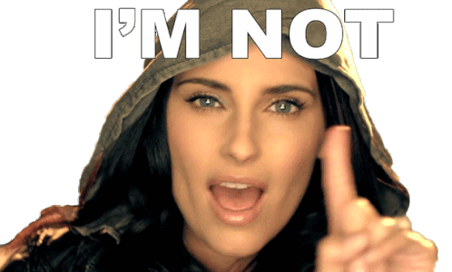 Im Not Nelly Furtado Sticker - Im Not Nelly Furtado Night Is Young Song Stickers
