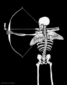 death skeleton arrow archery gothic